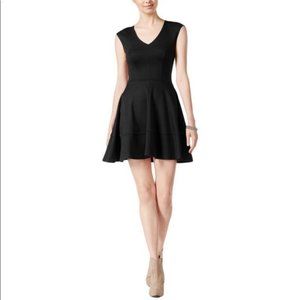 Bar III Black Cocktail Minidress (L)